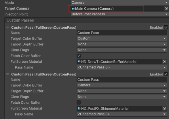 Custom Pass Volume